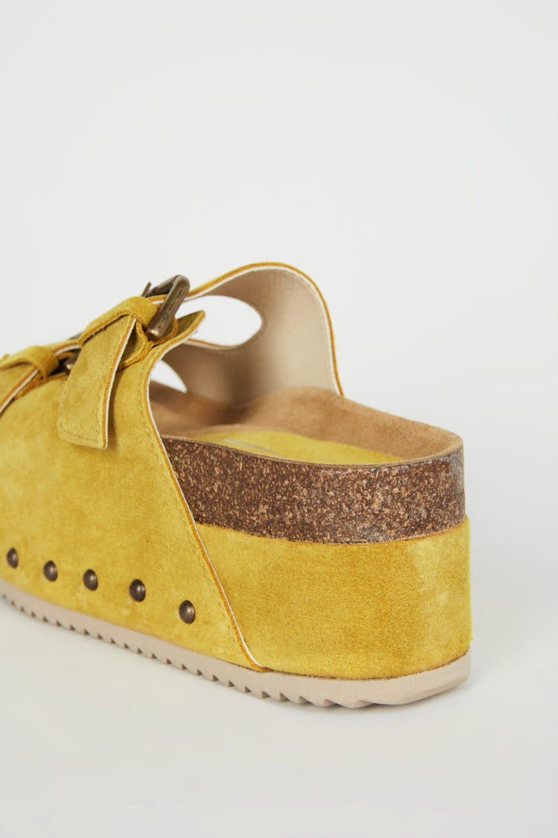 Cooper-2 Suede Platform Sandal