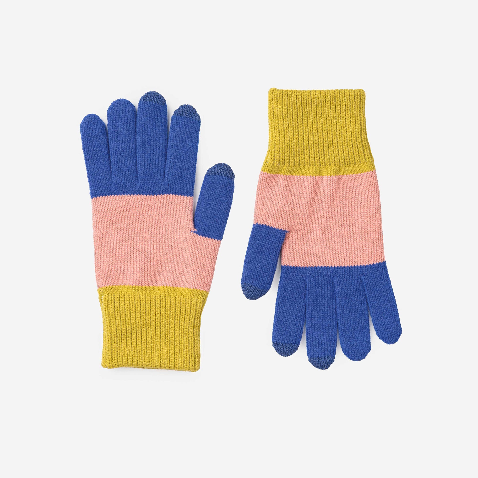 Verloop - Trio Colorblock Knit Touchscreen Gloves -