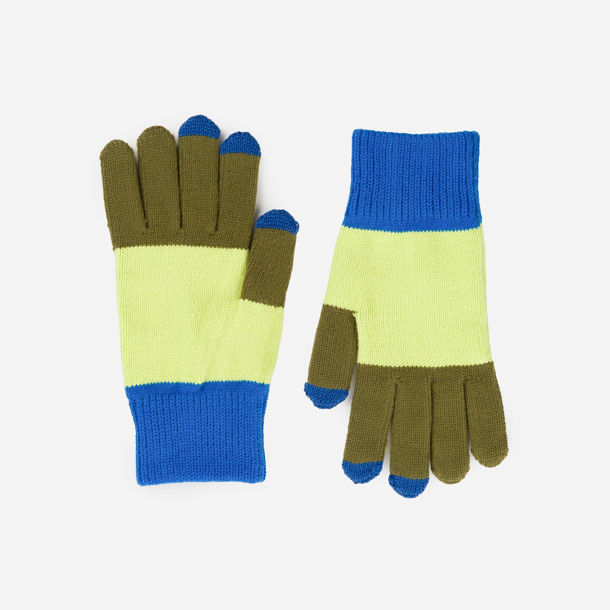 Verloop - Trio Colorblock Knit Touchscreen Gloves -