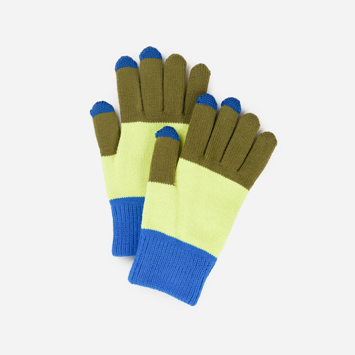 Verloop - Trio Colorblock Knit Touchscreen Gloves -