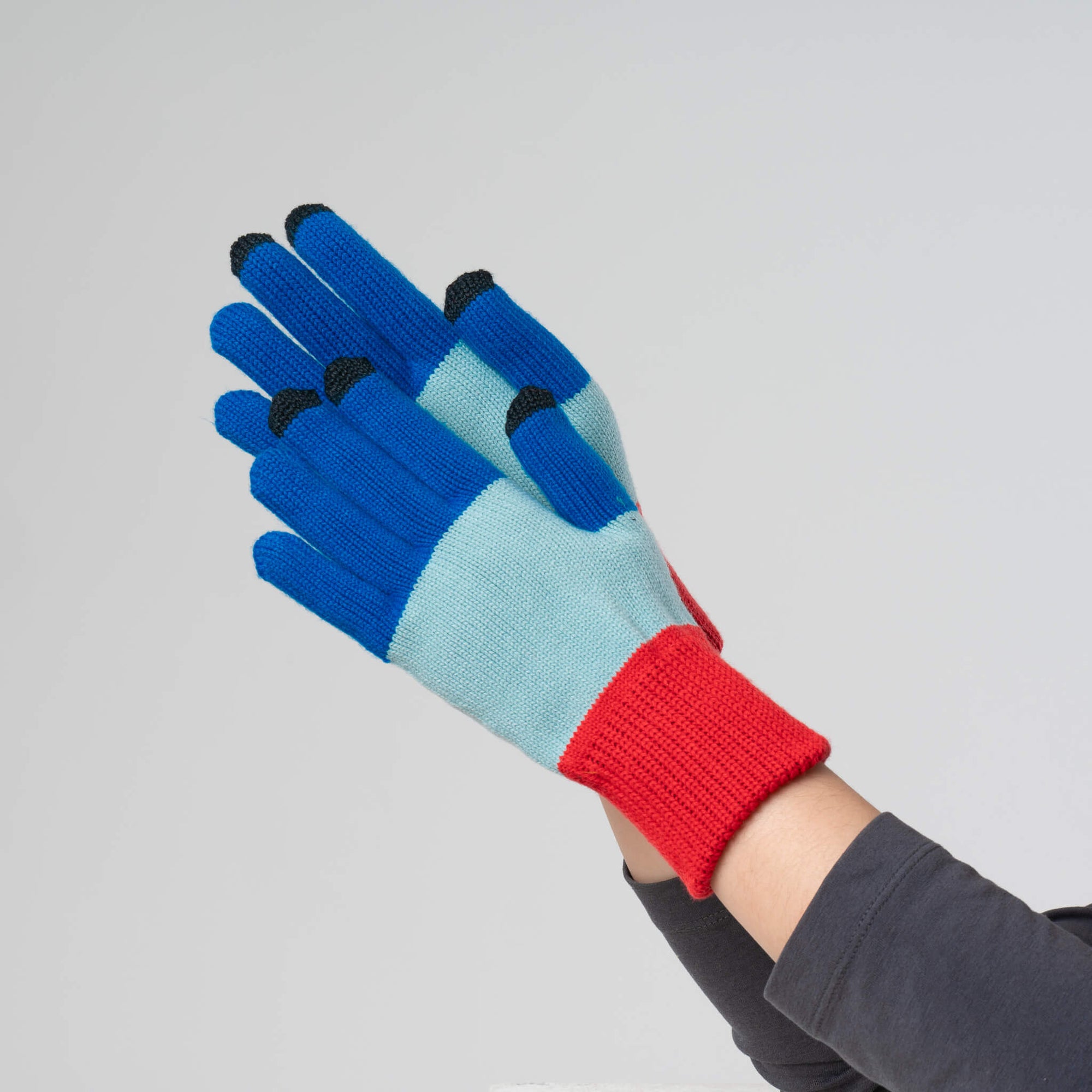 Verloop - Trio Colorblock Knit Touchscreen Gloves -