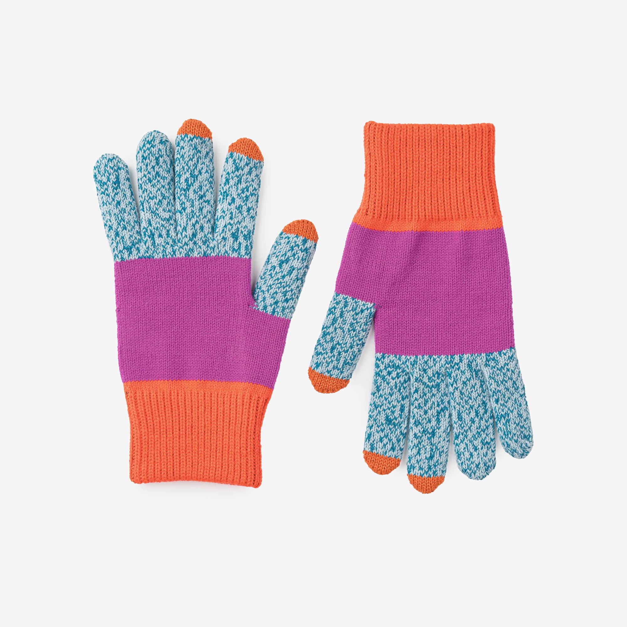 Verloop - Trio Colorblock Knit Touchscreen Gloves -