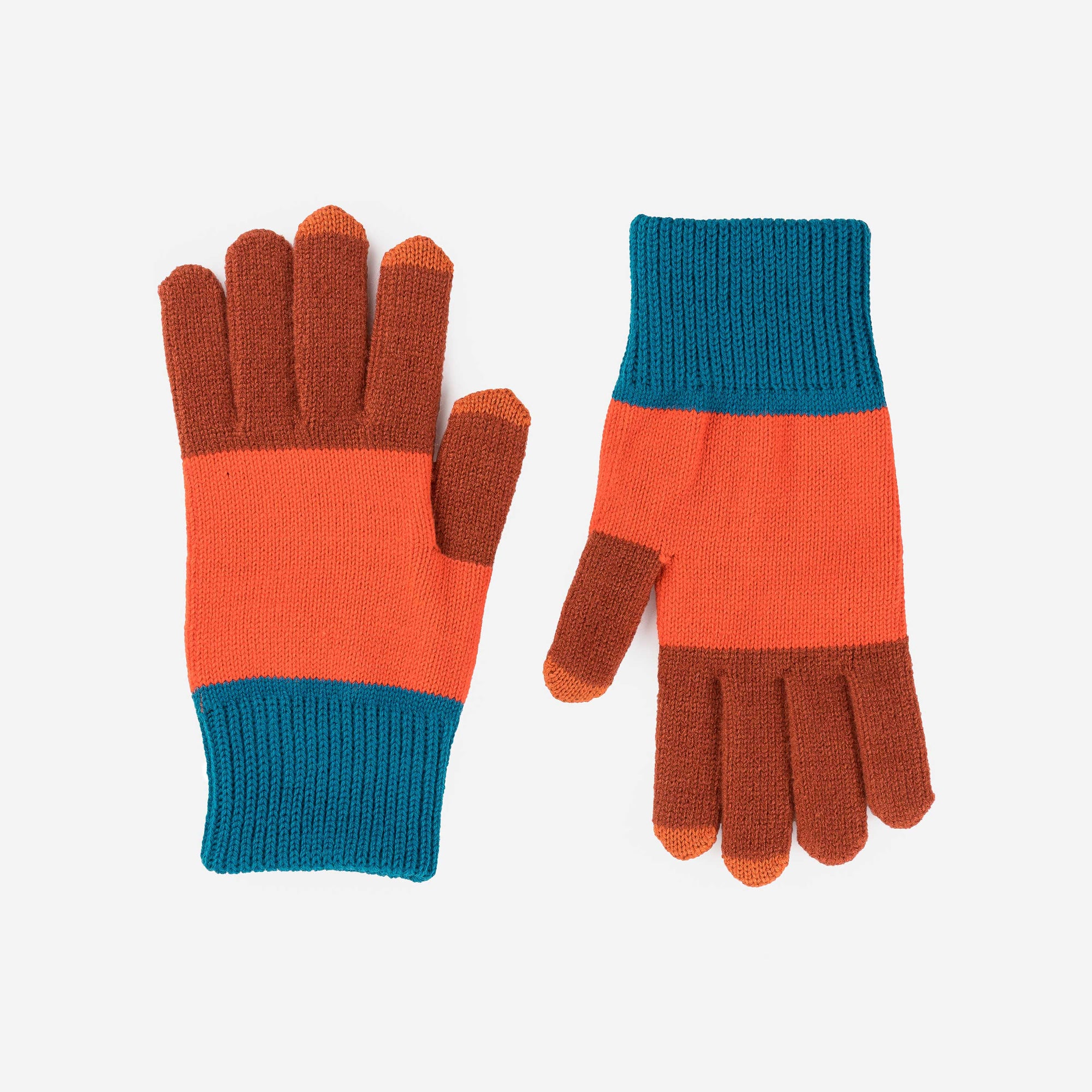 Verloop - Trio Colorblock Knit Touchscreen Gloves -
