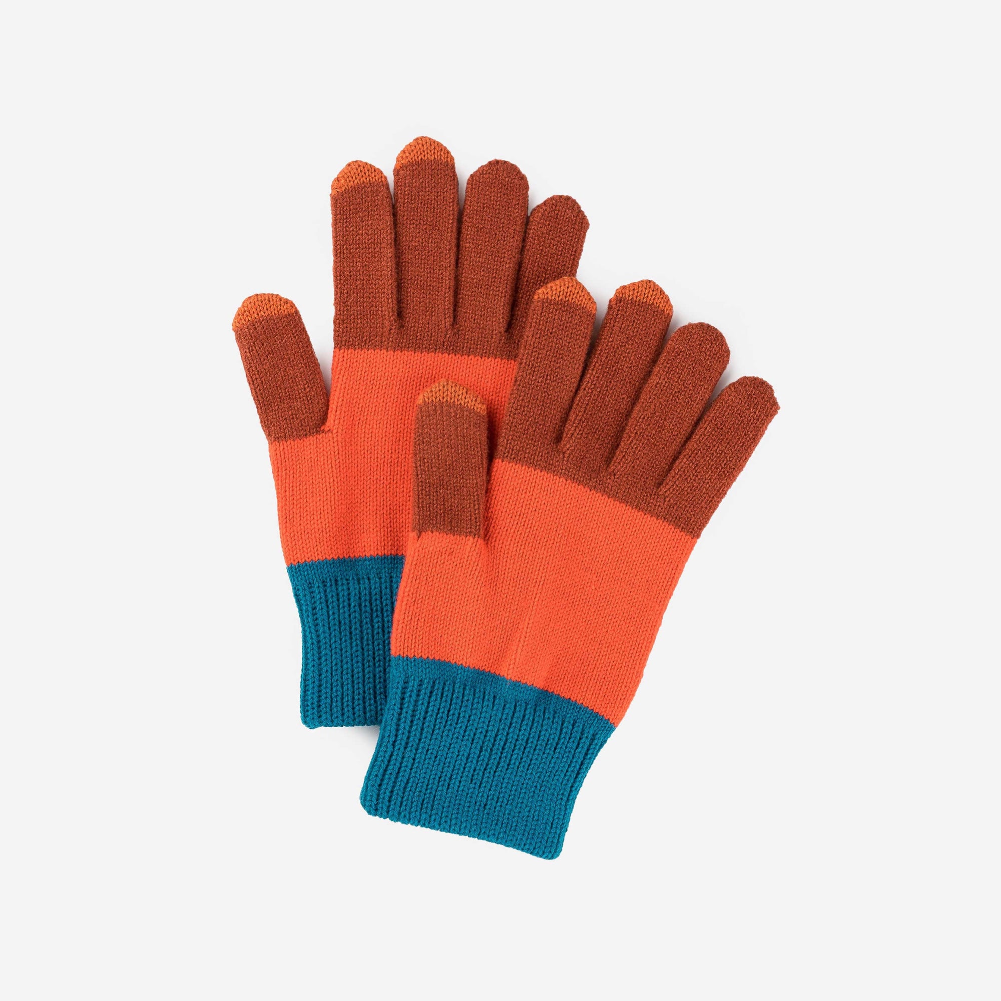 Verloop - Trio Colorblock Knit Touchscreen Gloves -