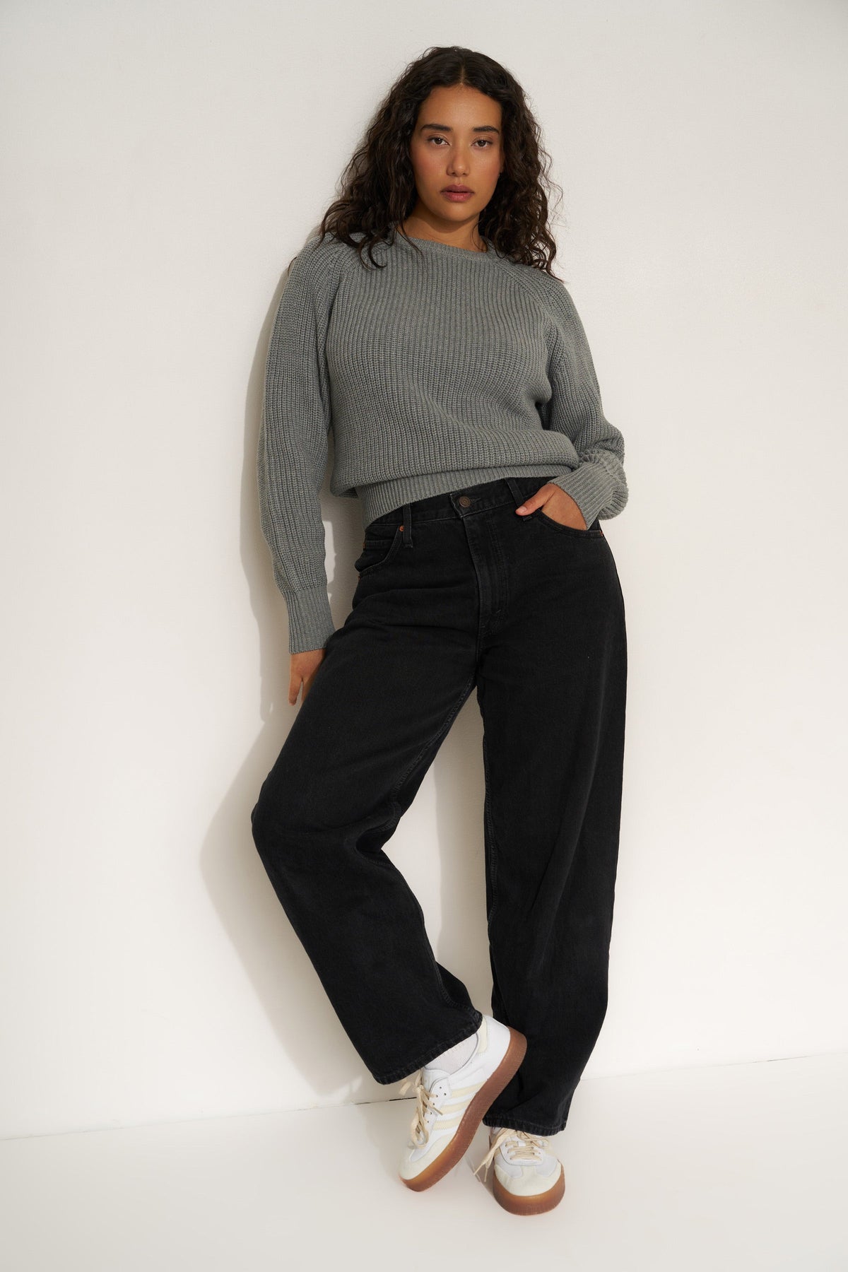 Callahan Knitwear - The Crew - Heather Grey -