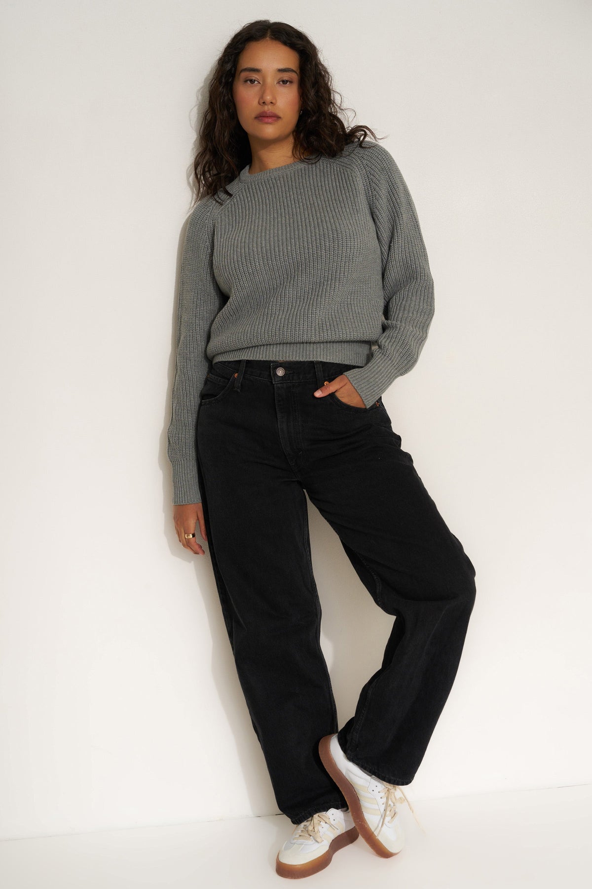Callahan Knitwear - The Crew - Heather Grey -