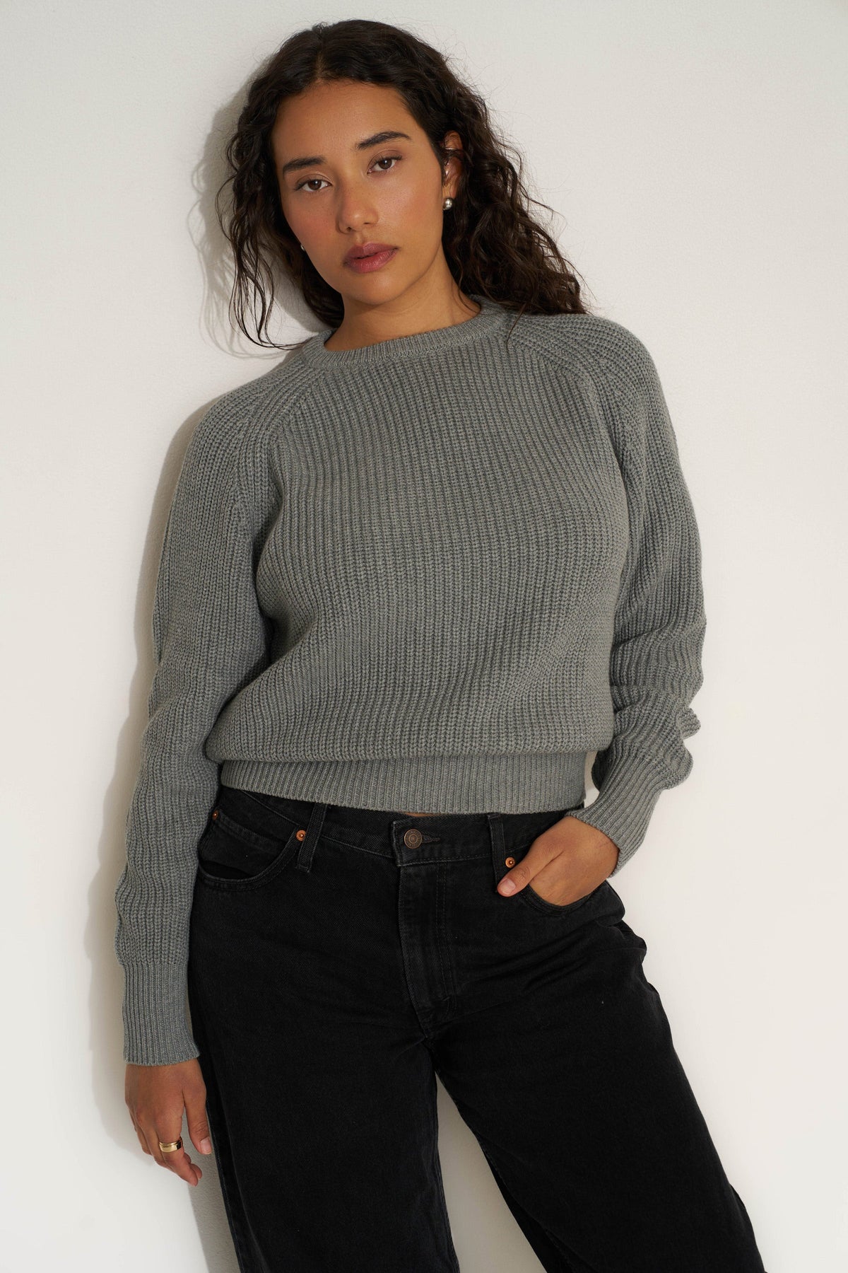 Callahan Knitwear - The Crew - Heather Grey -