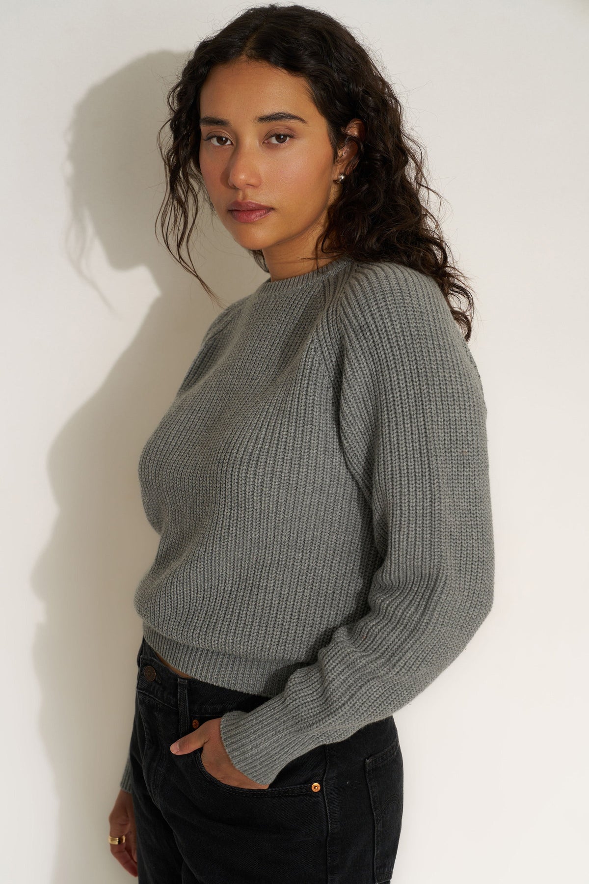 Callahan Knitwear - The Crew - Heather Grey -