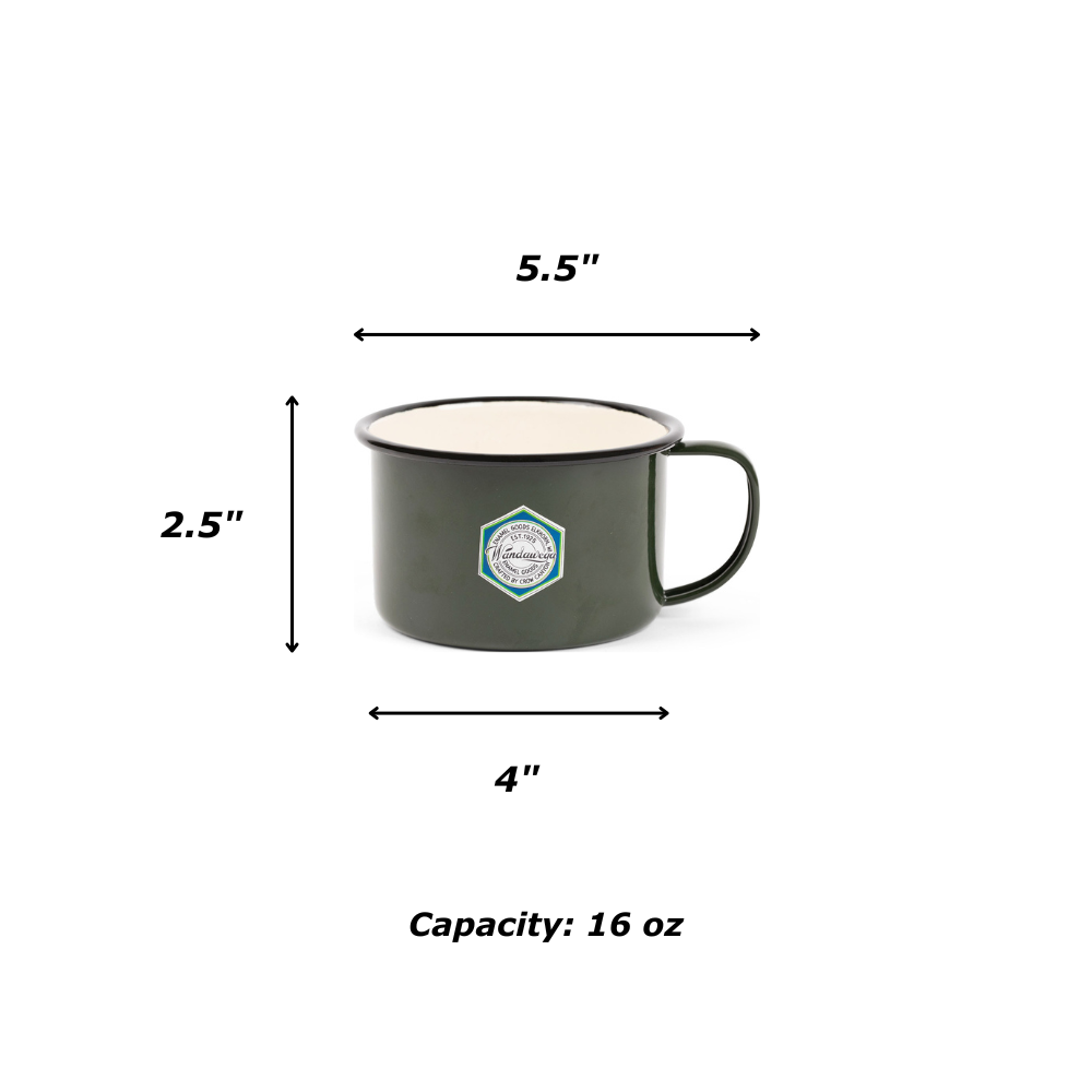 Crow Canyon Home - Camp Wandawega x CCH Soup Mug - Mustard Yellow &amp; Cream -