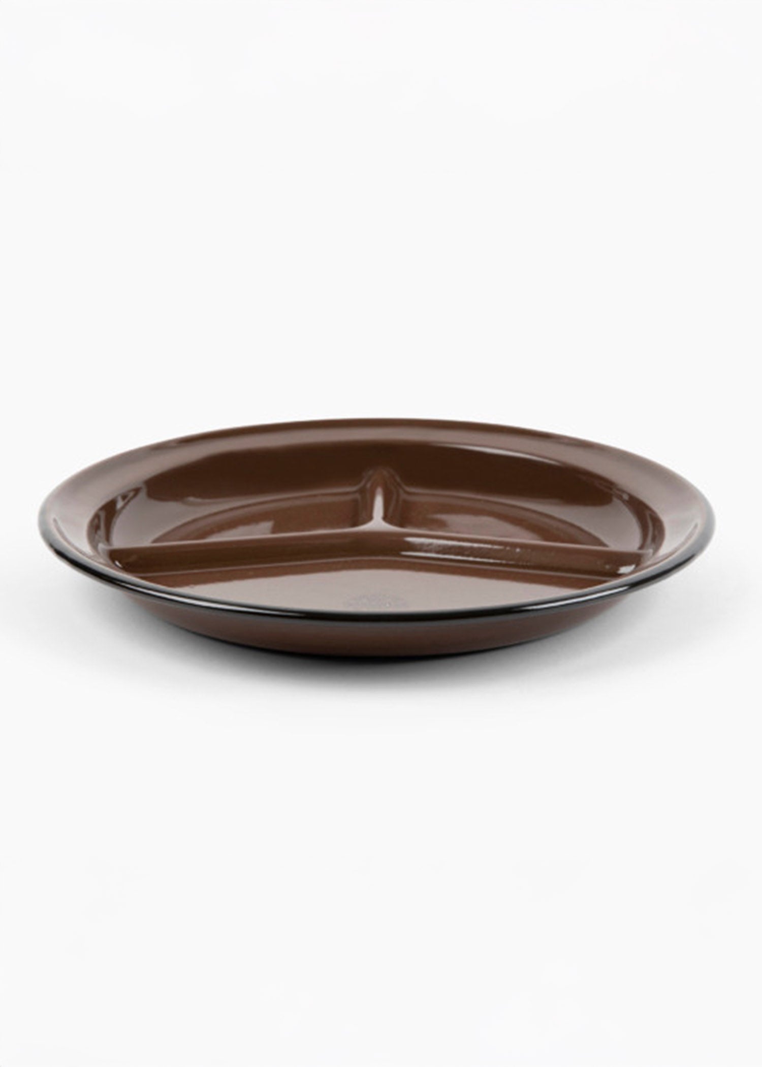 Crow Canyon Home - Camp Wandawega x CCH Divided Camp Plate - Brown, Set of 2 -