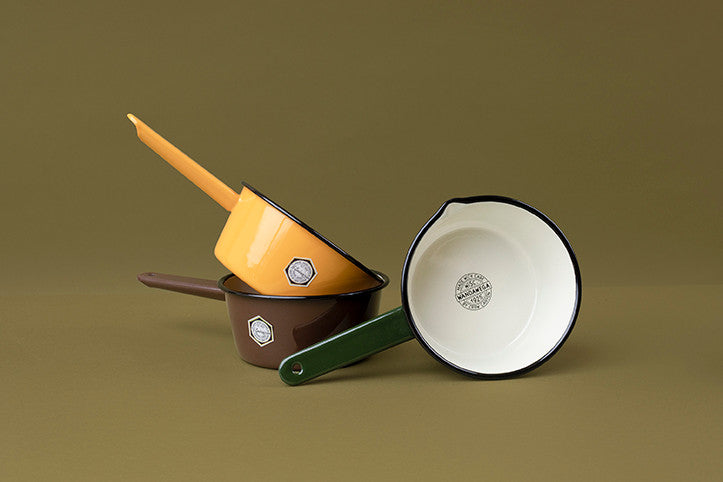 Crow Canyon Home - Camp Wandawega x CCH Sauce Pot - Mustard Yellow &amp; Cream -