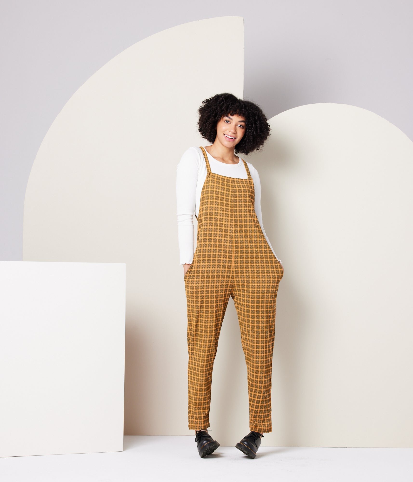 Known Supply - Cadence Overall - Apricot Plaid -