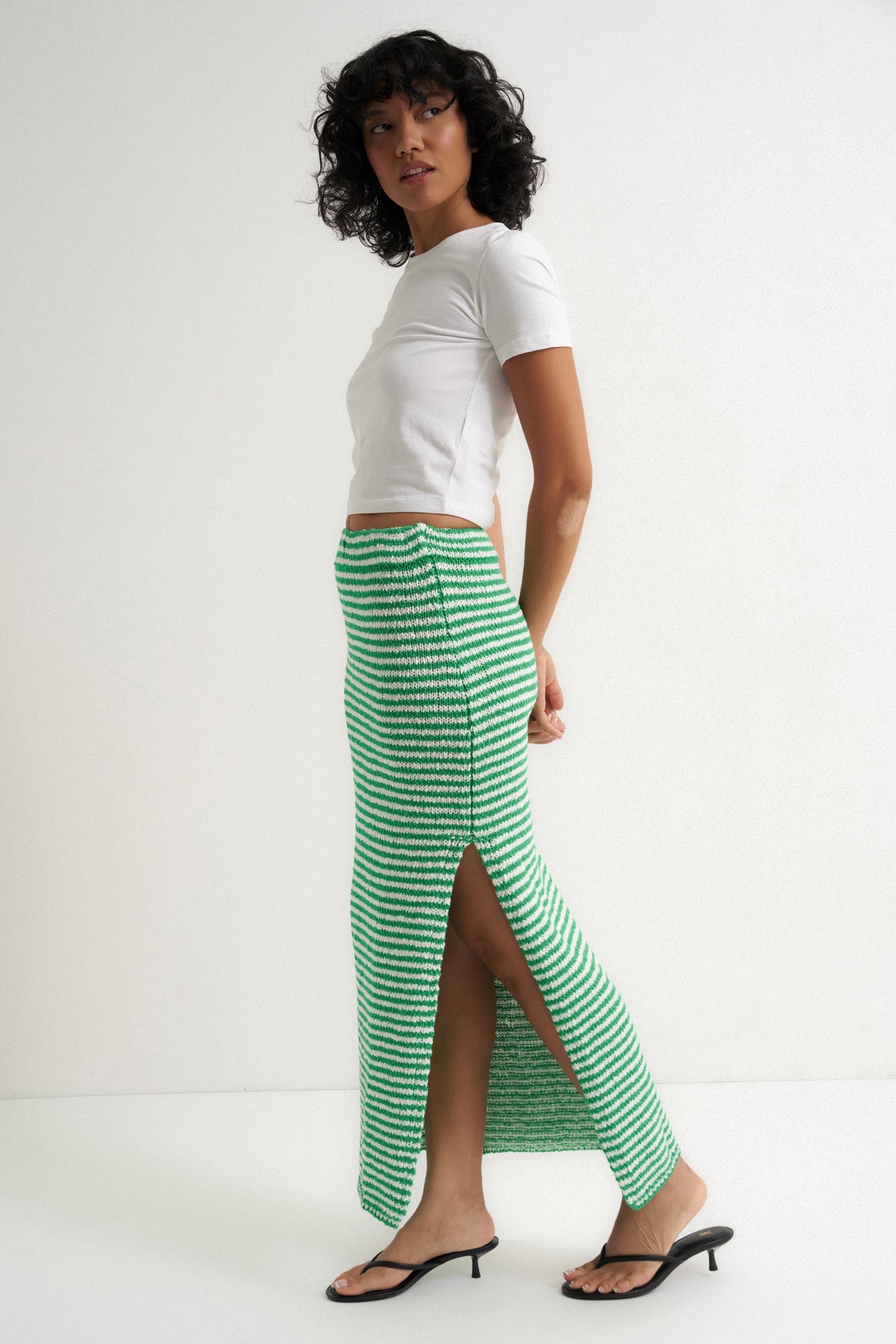 Callahan Knitwear - Teddy Maxi Skirt - Kelly Green -