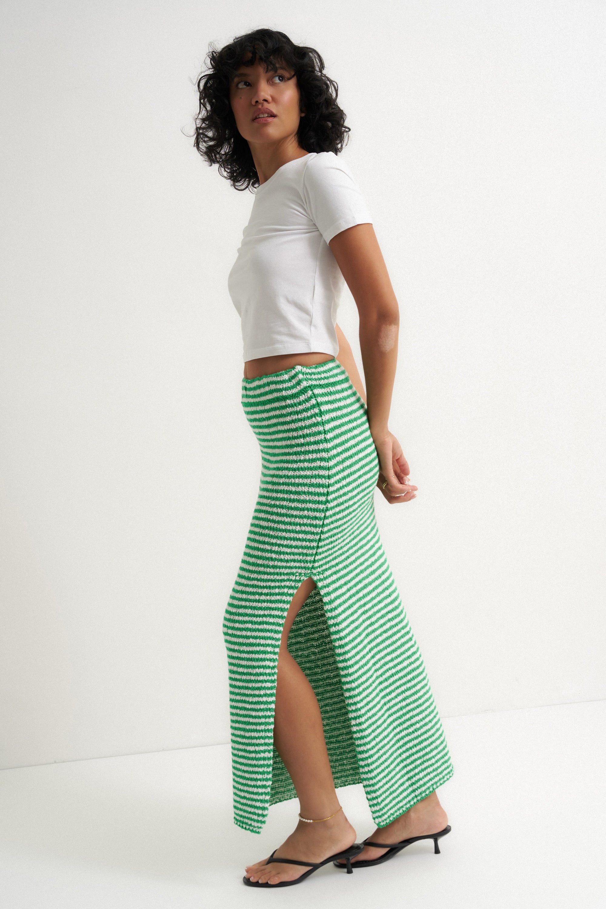 Callahan Knitwear - Teddy Maxi Skirt - Kelly Green -