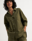 The Poplin Boxer Short - Olive