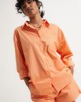 Be Idle - The Poplin Boxer Short - Peach -