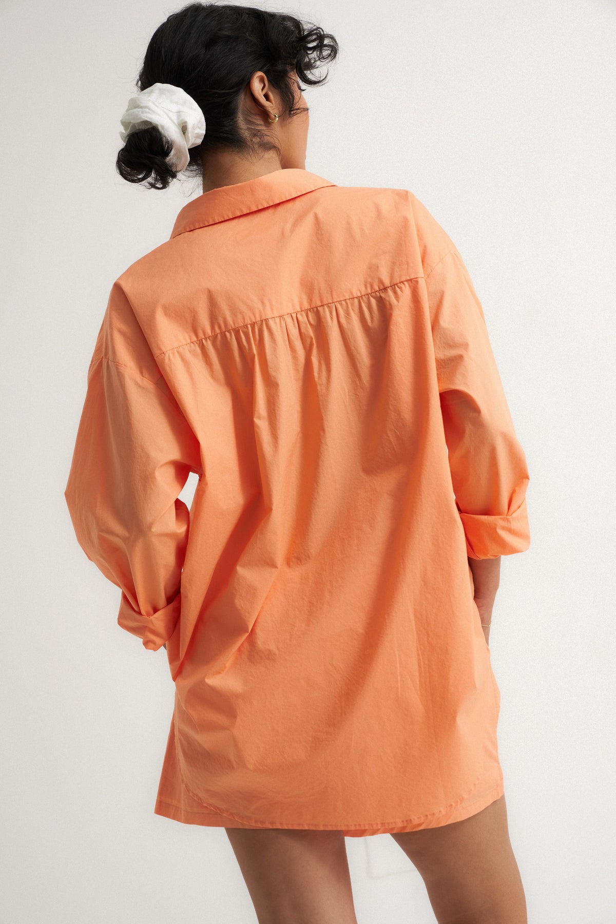 Be Idle - The Poplin Button Down - Peach -