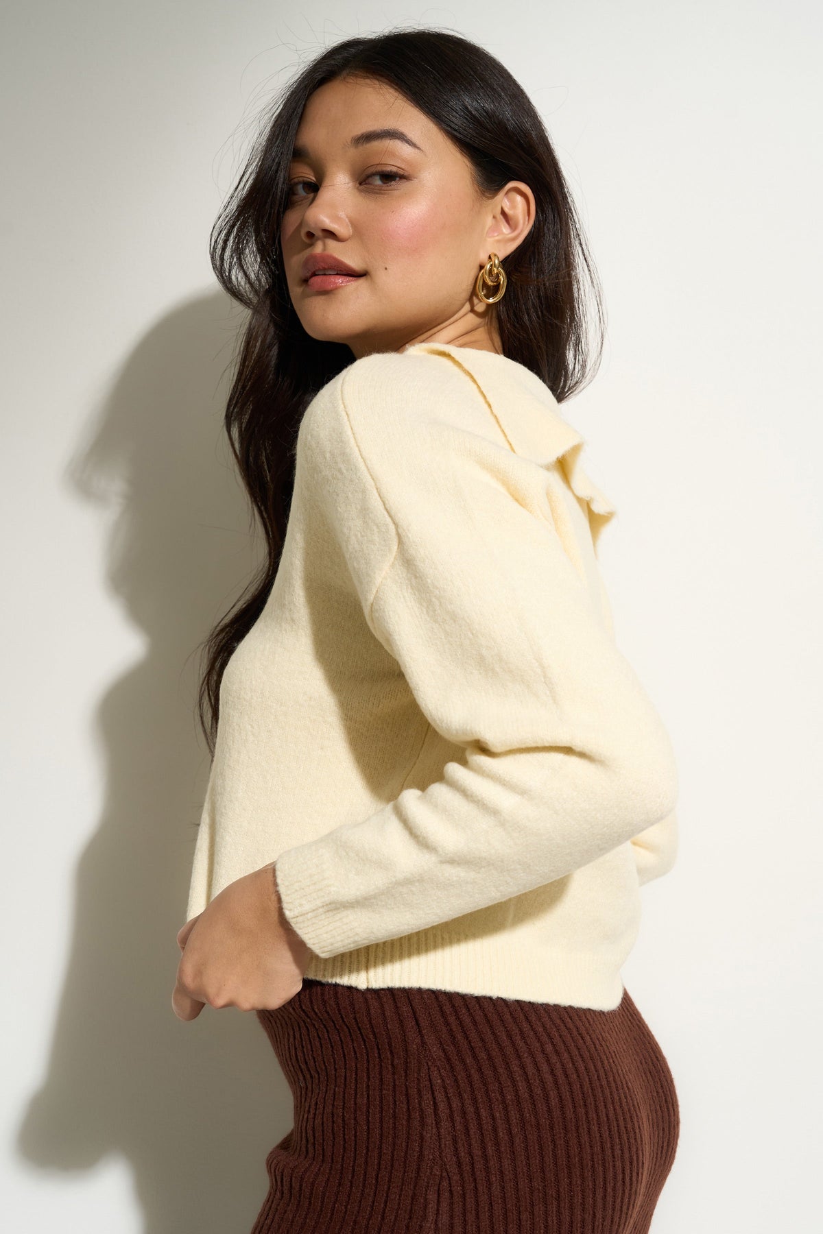 Callahan Knitwear - Camille Knit Pullover - Creme -