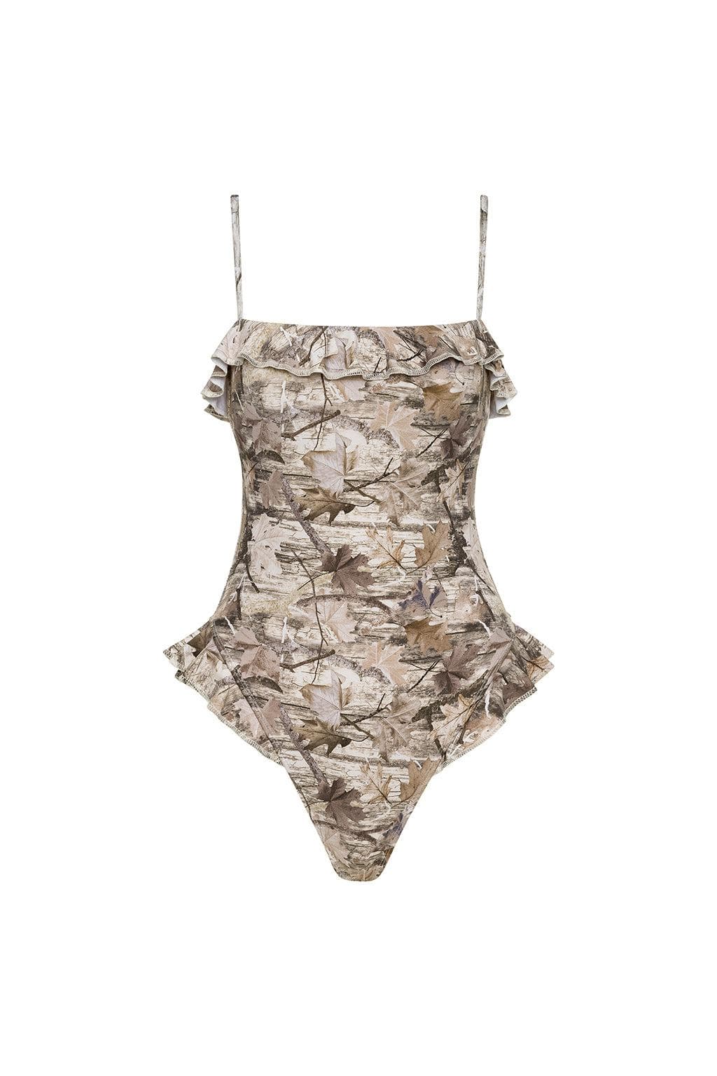 Montce - Camo Jacelyn Ruffle One-Piece -