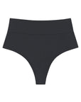 Montce - Charcoal Added Coverage High Rise Bikini Bottom -