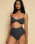 Montce - Charcoal Dainty Bikini Top -