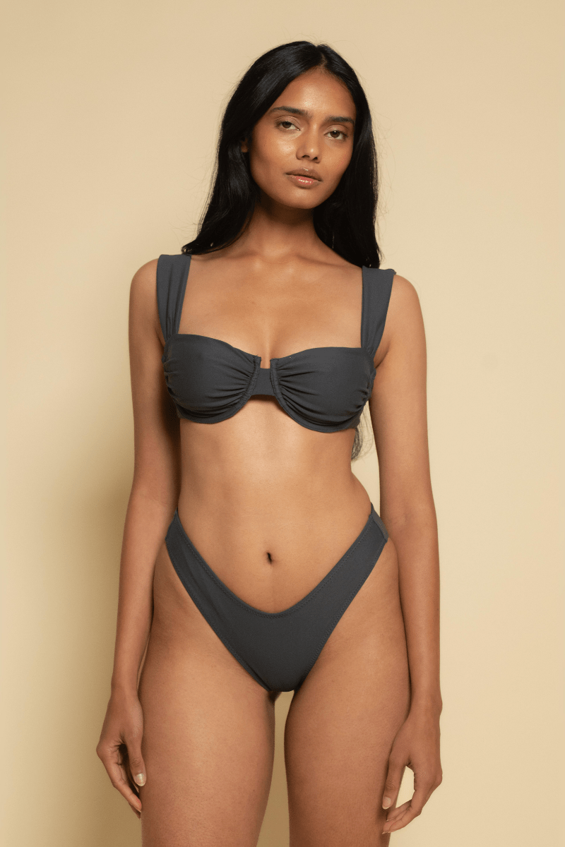 Montce - Charcoal Lulu Bikini Bottom -