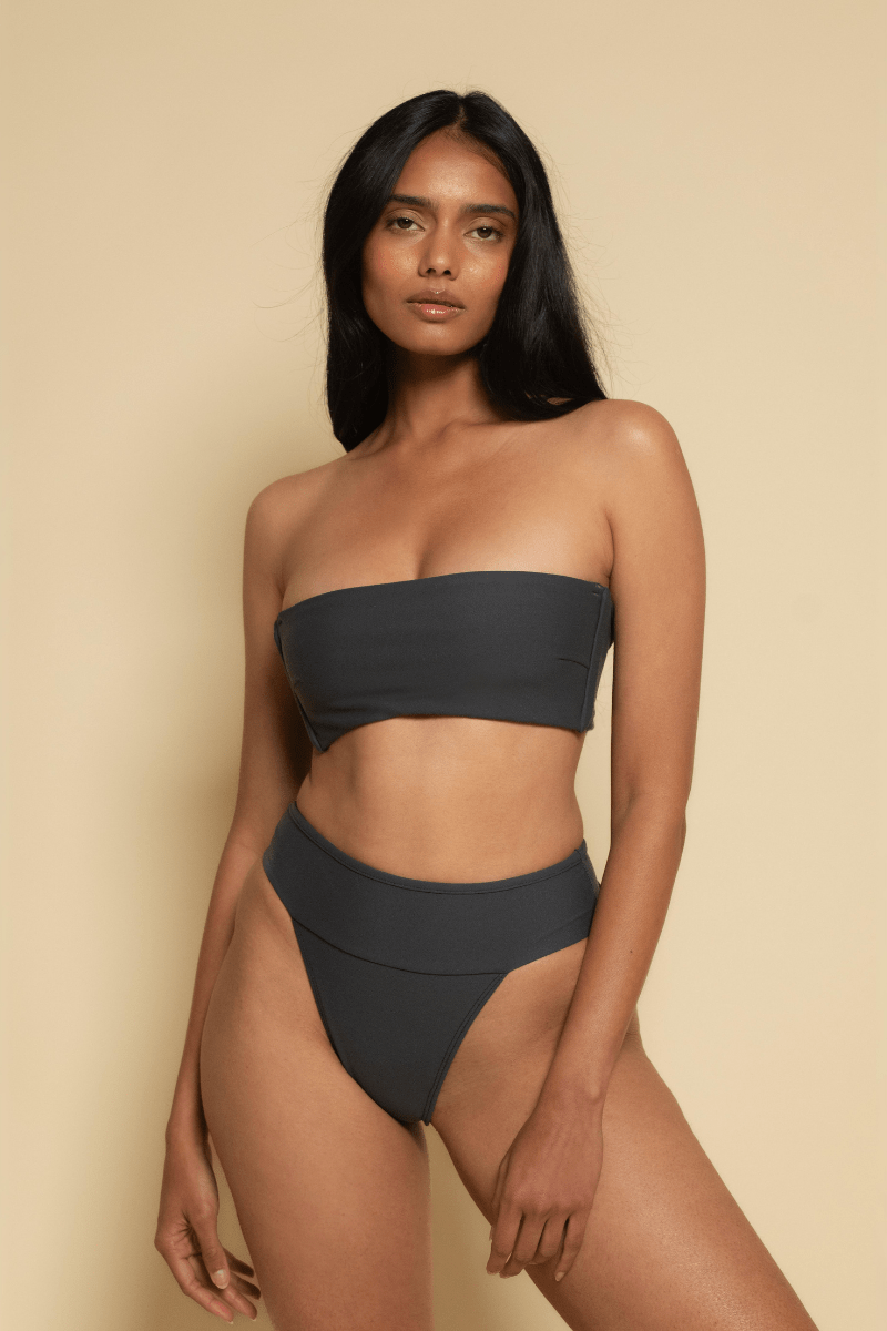 Montce - Charcoal Summer Variation Bikini Top -