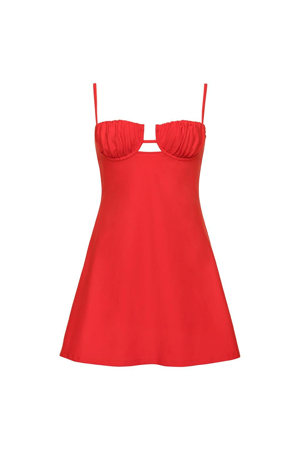 Montce - Cherry Petal Short Slip Dress -