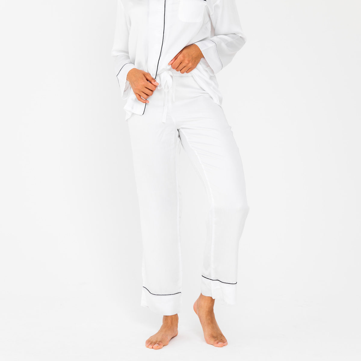 ettitude - Sateen PJ Pants - Cloud