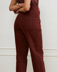 Loup - Agnes High Rise Painter Pants - Coffee -