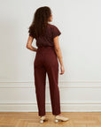Loup - Agnes High Rise Painter Pants - Coffee -