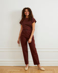 Loup - Agnes High Rise Painter Pants - Coffee -
