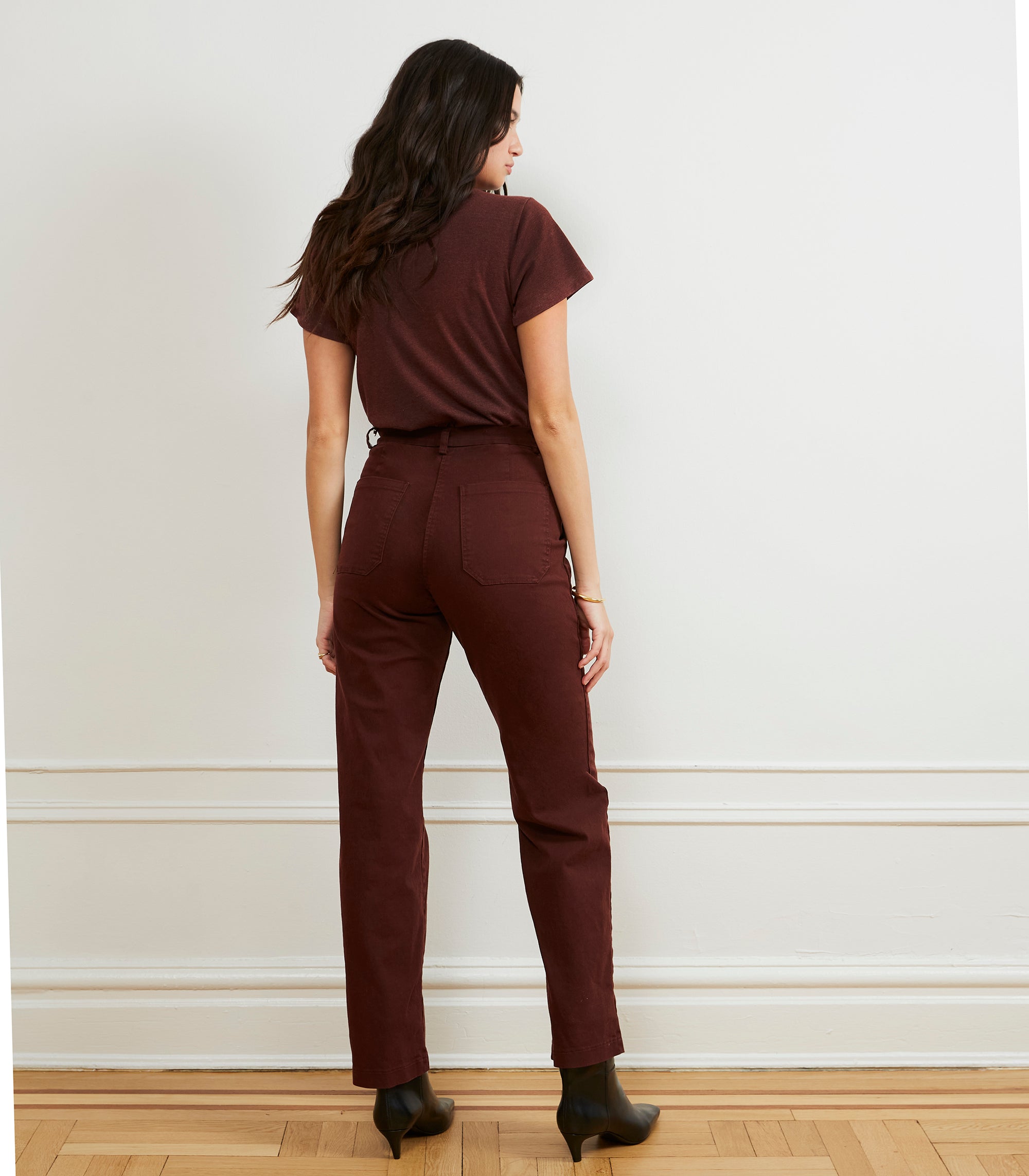 Loup - Long James Straight-Leg Work Pant - Coffee -