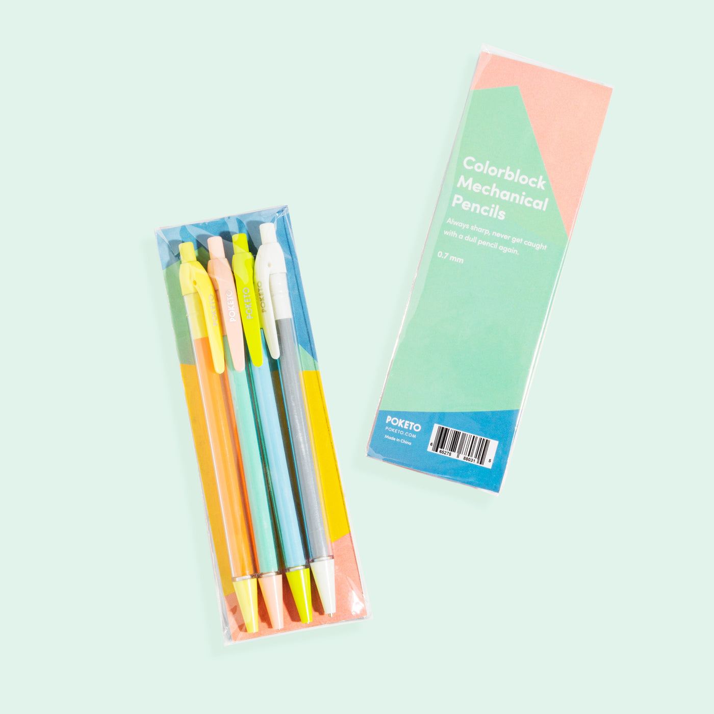 Poketo - Colorblock Mechanical Pencil, Set of 4 -