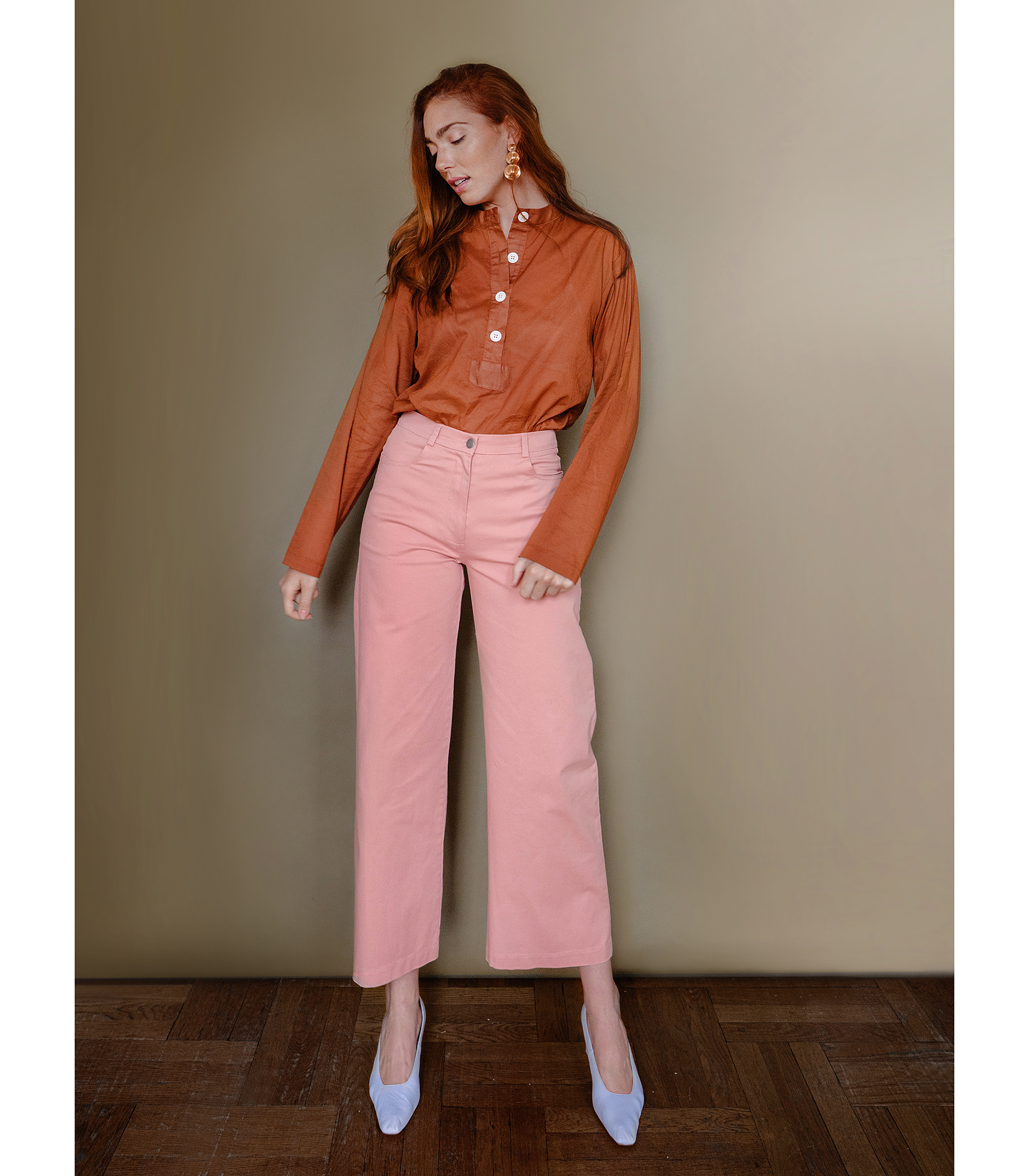 Loup - Toni Wide Ankle Pants - Rose -