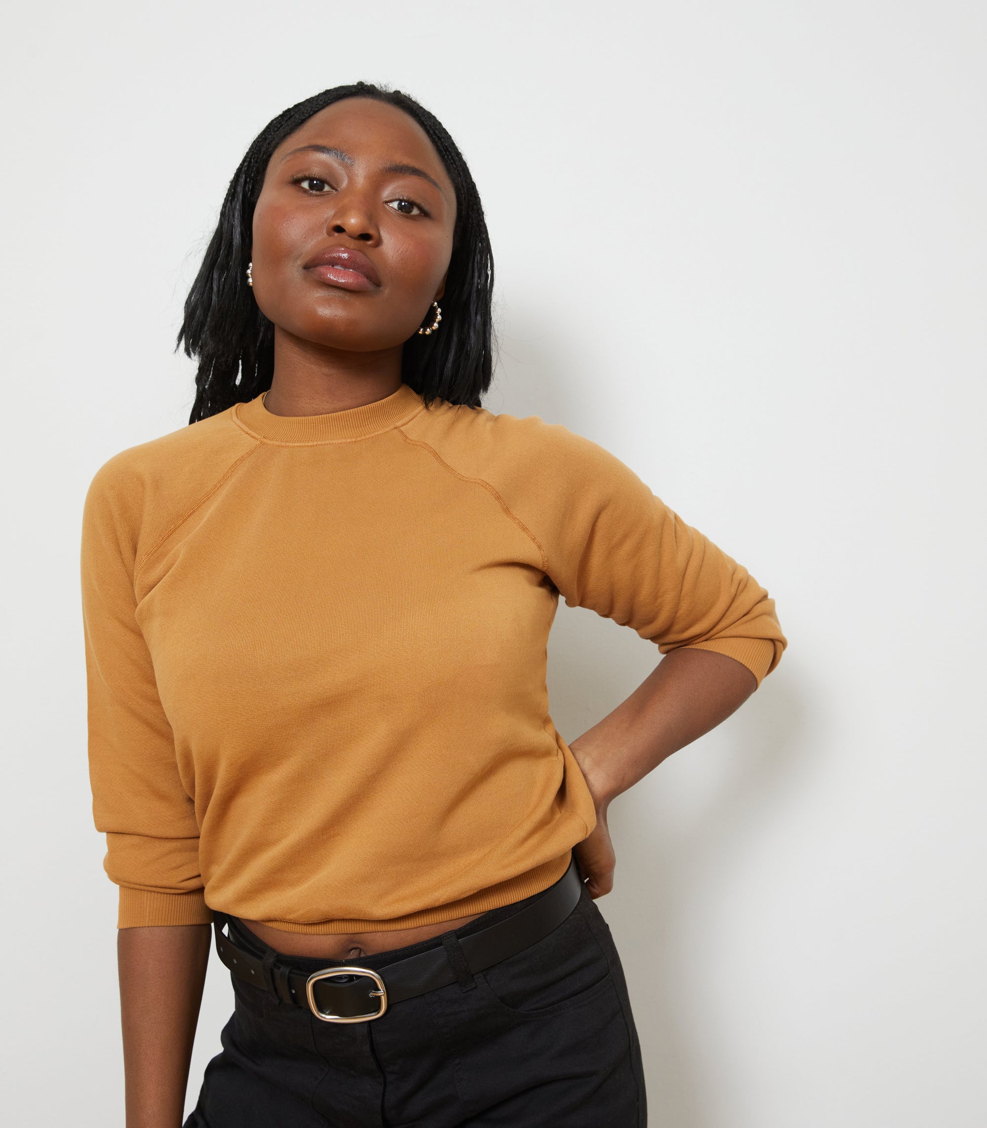 Loup - Nico Crew Neck Sweatshirt - Copper -