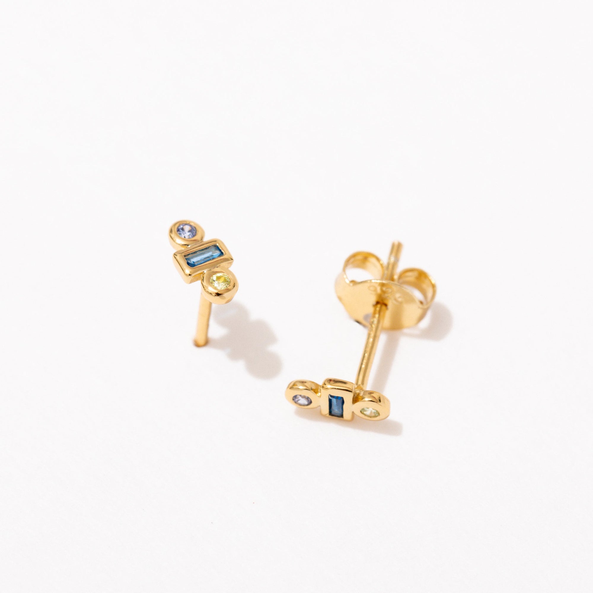 Larissa Loden - Stacked Gemstone Studs -