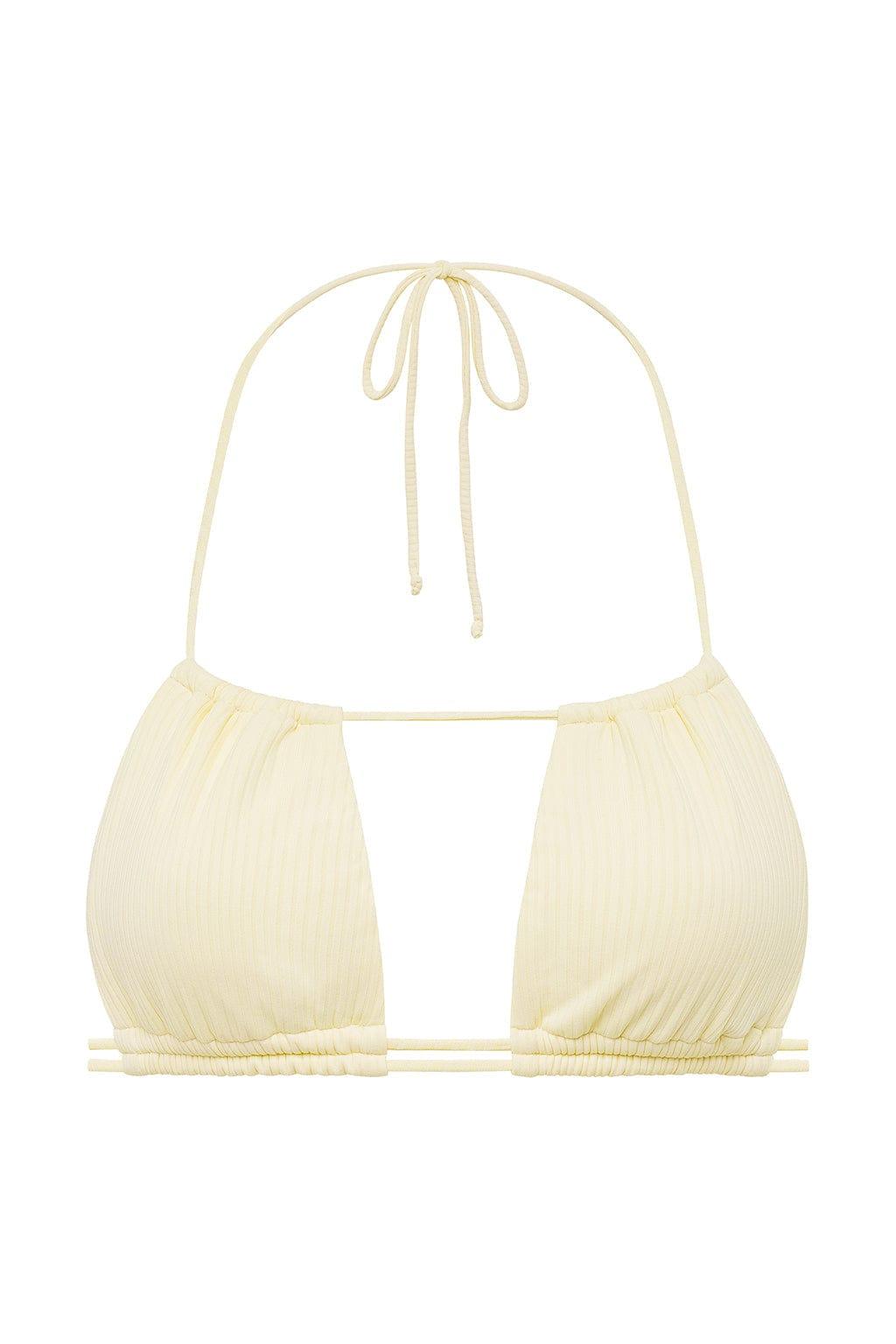 Montce - Cream Rib Brasil Bikini Top -