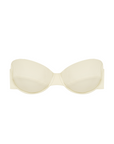 Montce - Cream Rib Bustier Bikini Top -