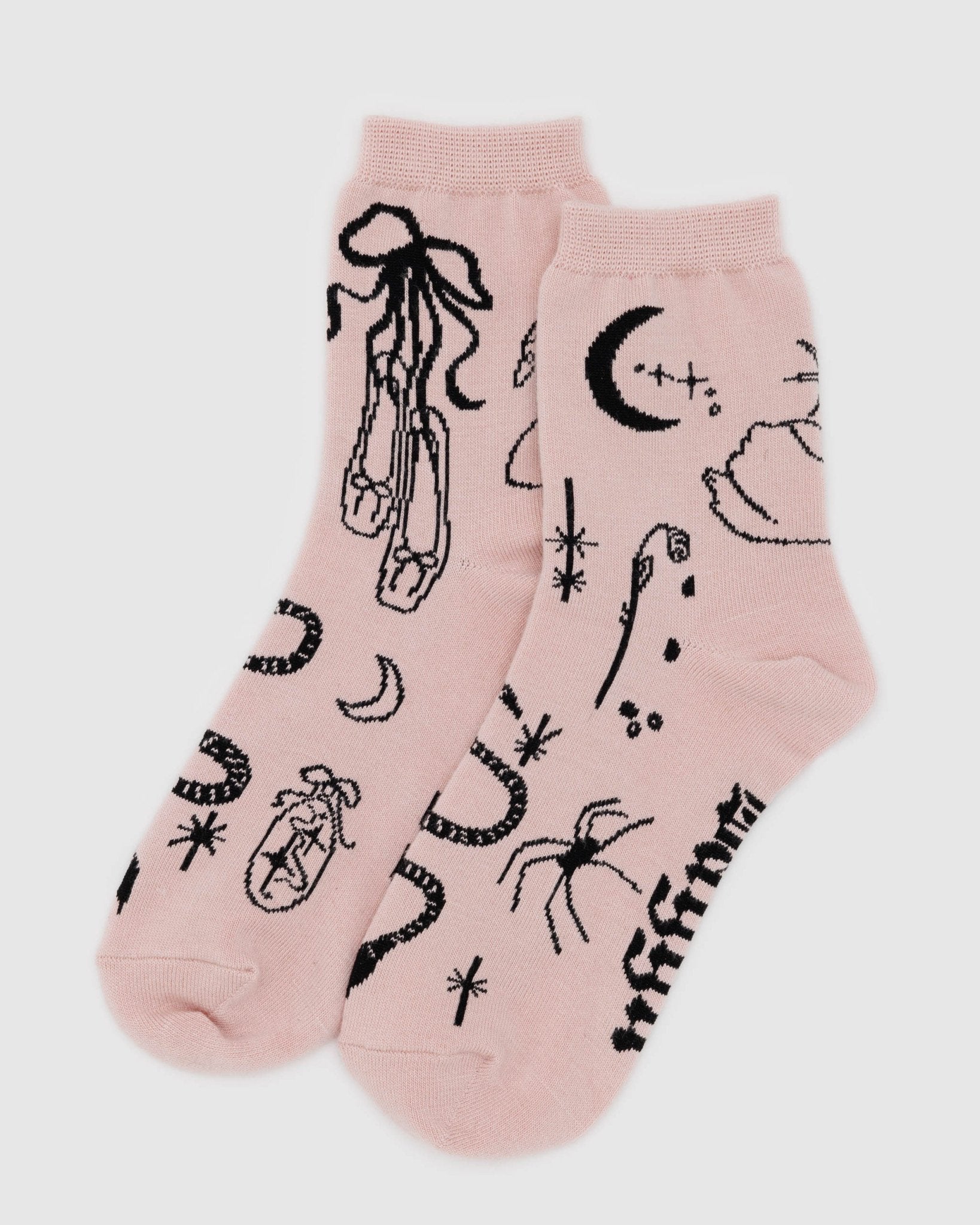 Baggu - Crew Sock - Ballet Icons -