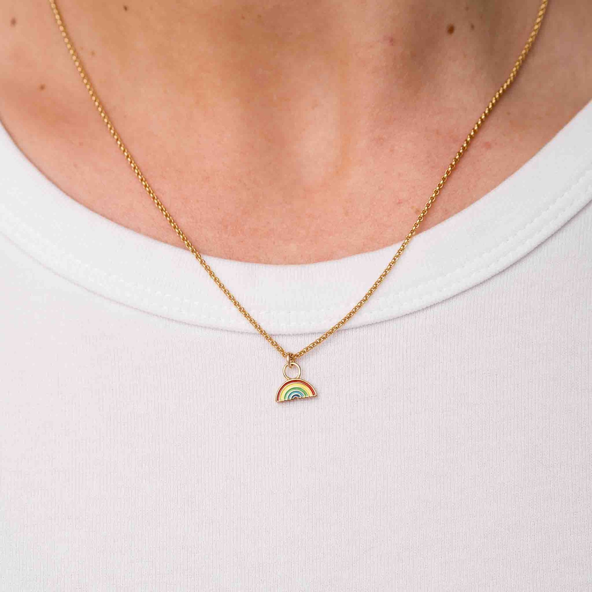 Larissa Loden - Rainbow Charm Necklace -