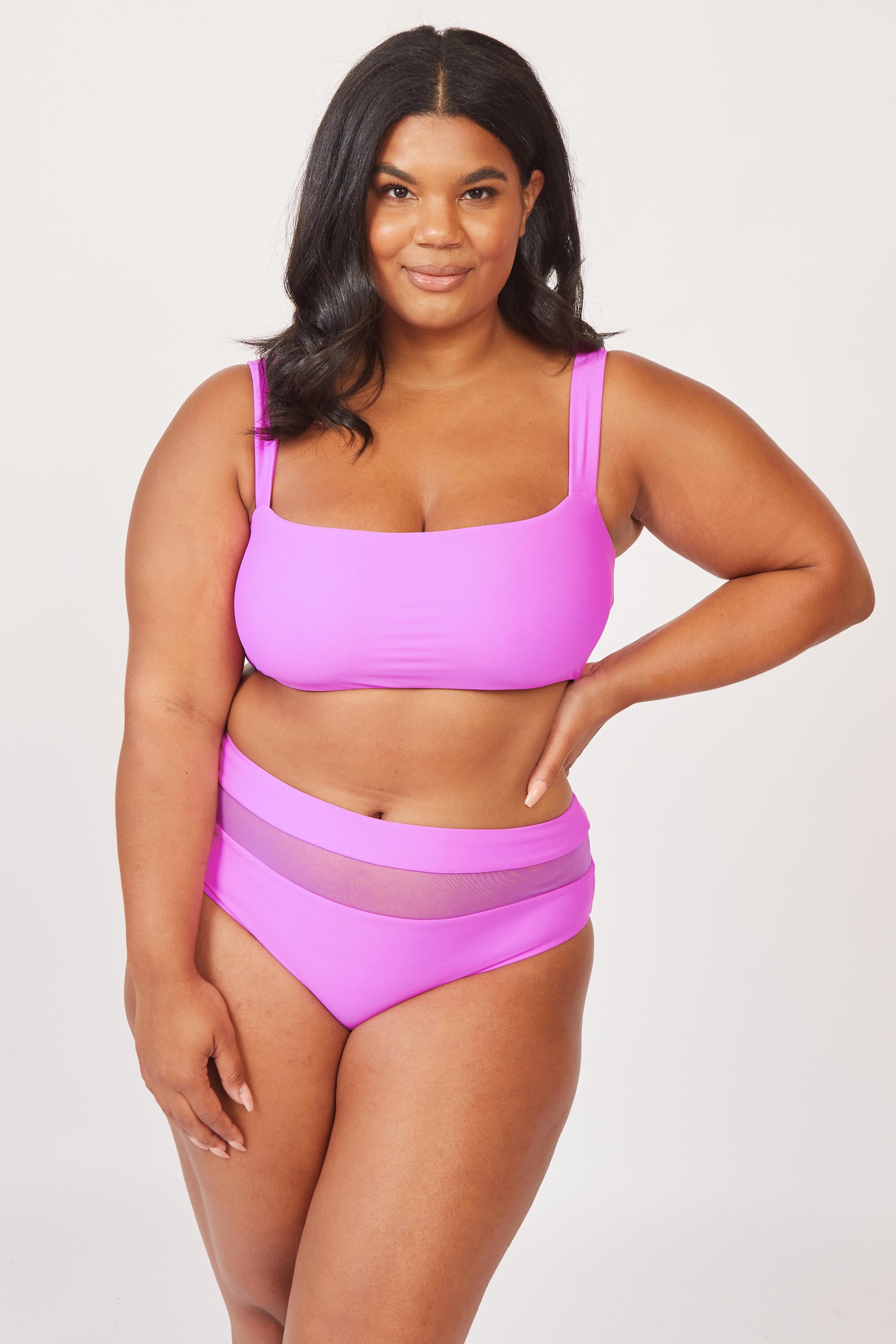 Current Swim Top - Fuchsia