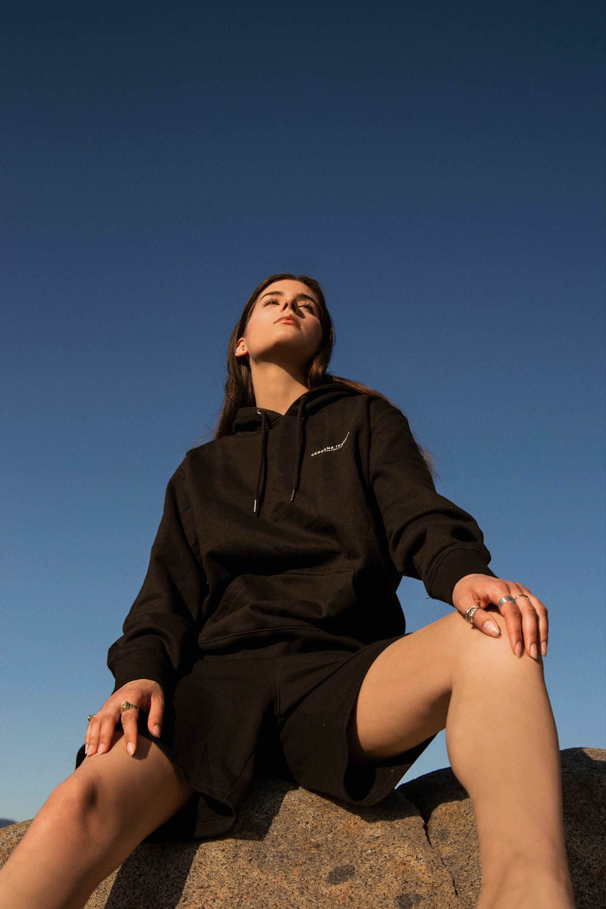 Gergana Ivanova - Organic Cotton Hoodie - Black -