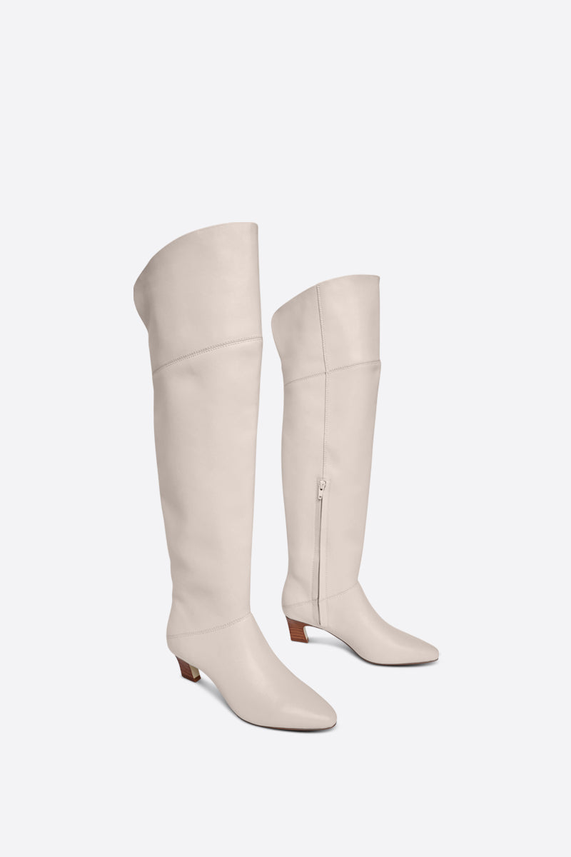 Deluca Over The Knee Boot Natural Sole