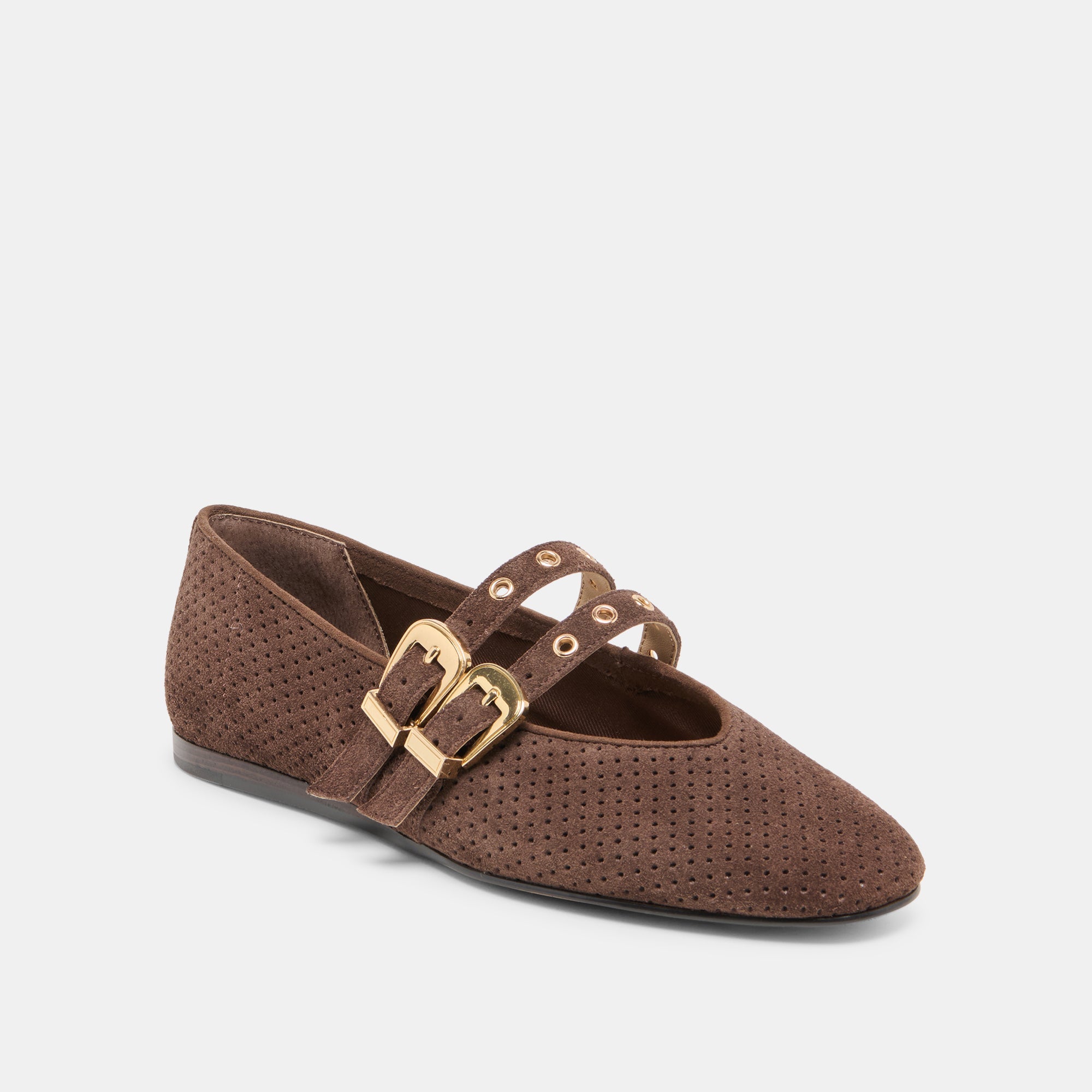 Dolce Vita - Baylee Flat - Dark Brown Suede -