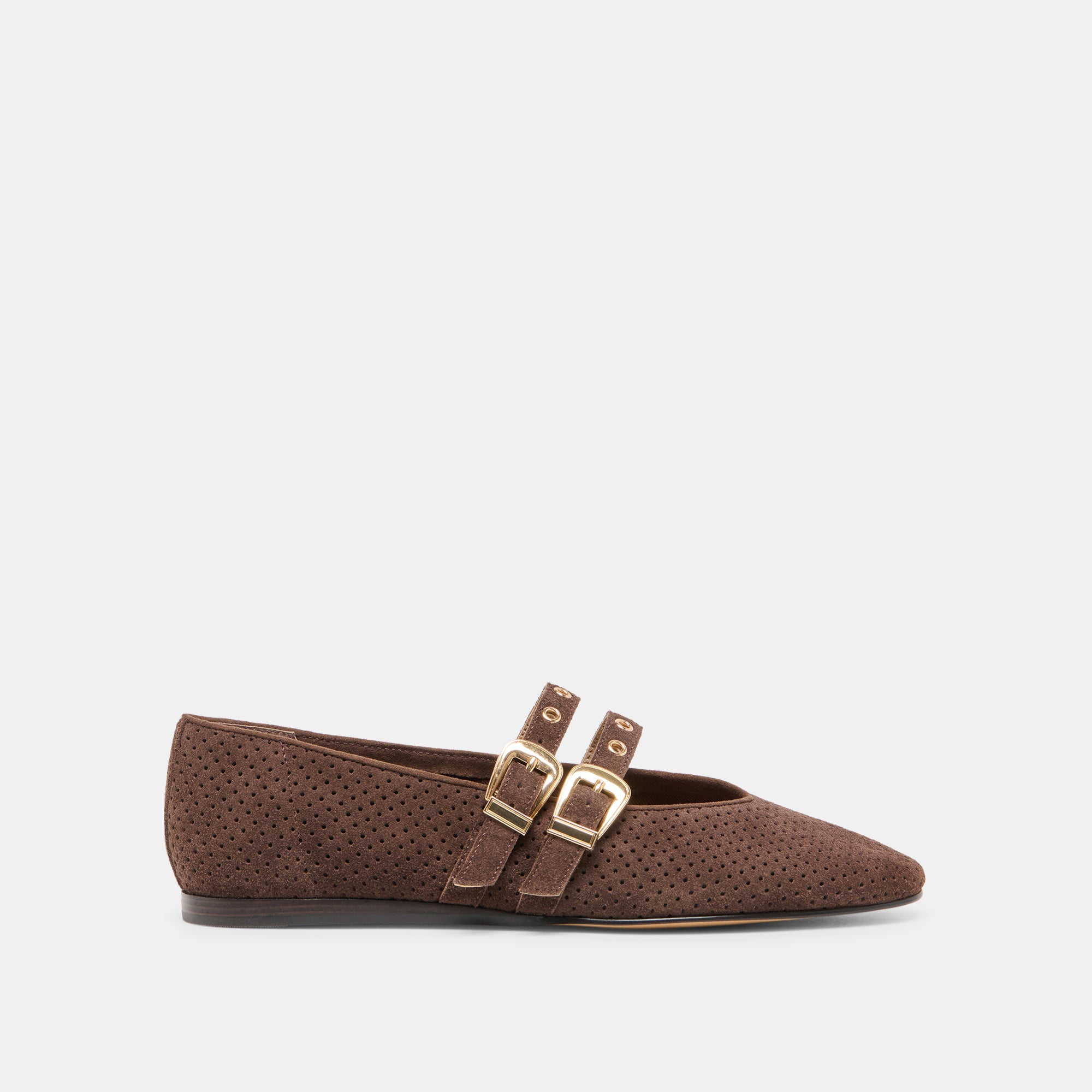 Dolce Vita - Baylee Flat - Dark Brown Suede -