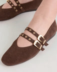 Dolce Vita - Baylee Flat - Dark Brown Suede -