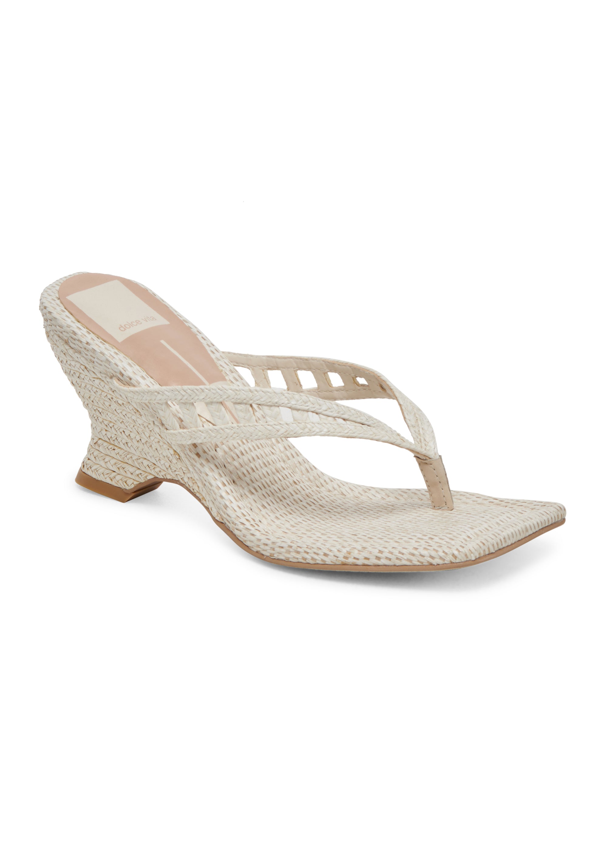 Dolce Vita - Nullah Wedges - Oatmeal Raffia -