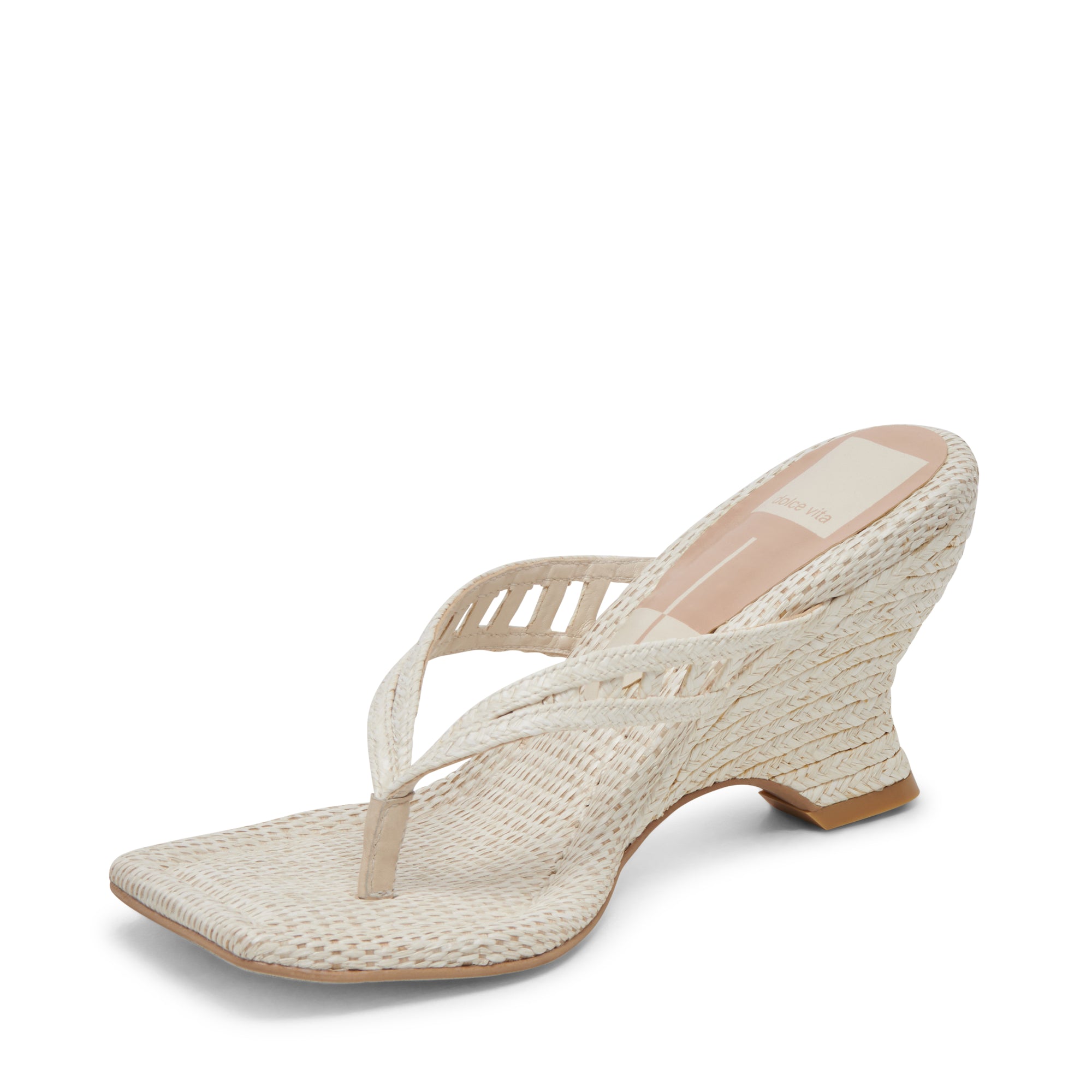 Dolce Vita - Nullah Wedges - Oatmeal Raffia -