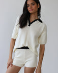 Callahan Knitwear - Doris Short - Creme -